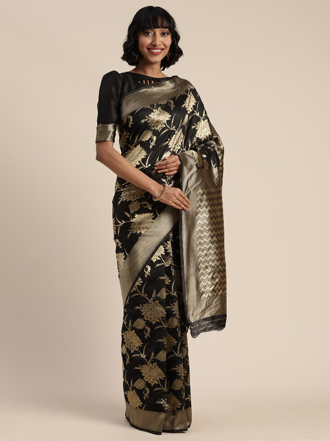 

KALINI Black Embellished Saree