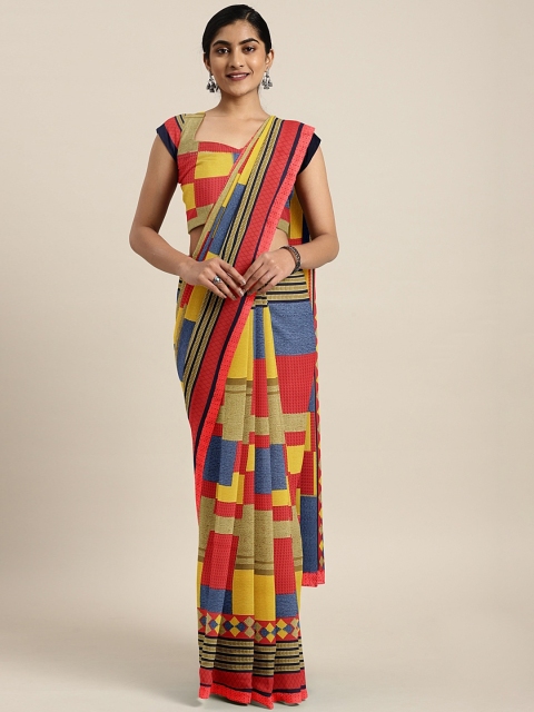 

KALINI Multicoloured Printed Pure Georgette Saree, Multi