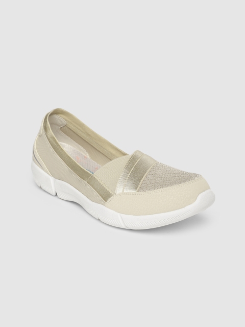 

Skechers Women Beige BE-LUX - DAYLIGHTS Slip-On Sneakers