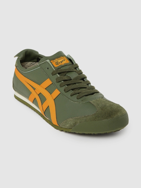 

Onitsuka Tiger Unisex Green Mexico 66 Leather Sneakers