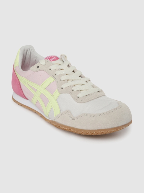 

Onitsuka Tiger Women Pink & White Colourblocked Serrano Suede Sneakers