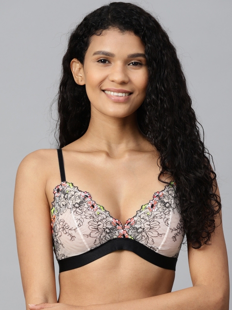 

Marks & Spencer Beige Floral Self Design Non-Wired Non Padded Everyday Bra T817732BNUDE