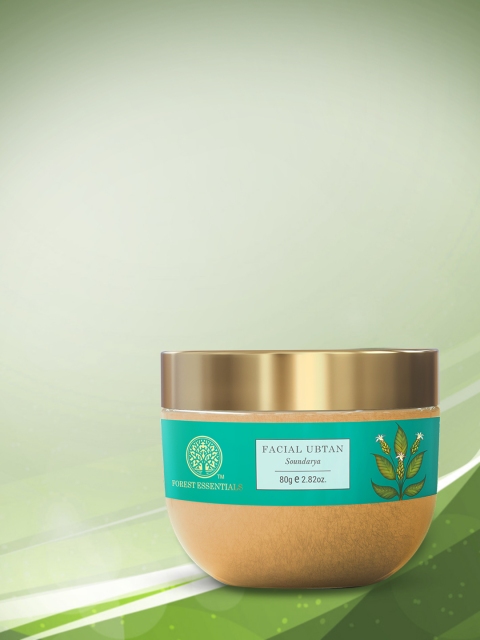 

Forest Essentials Facial Ubtan Soundarya (Face Scrub, Face Wash) 80g, Brown