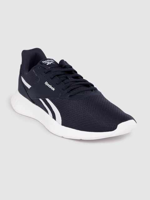 

Reebok Men Navy Blue Woven Design Lite 2.0 Running Shoes