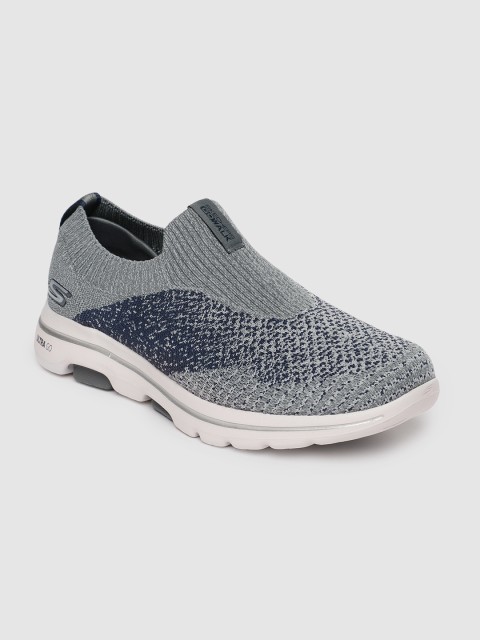 

Skechers Men Charcoal Textile Walking Shoes