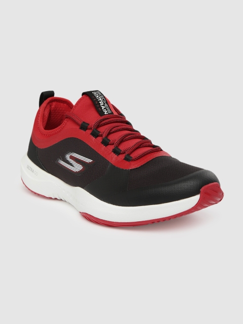

Skechers Men Black Textile Training or Gym Shoes