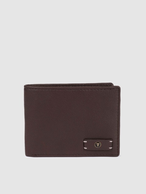 

Van Heusen Men Brown Solid Two Fold Leather Wallet