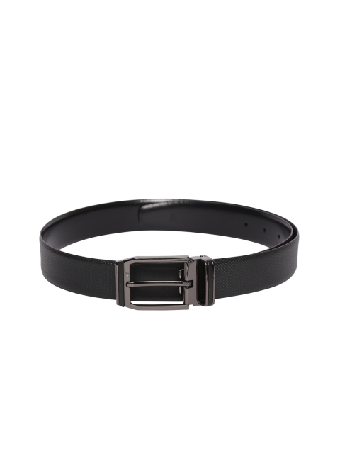 

Van Heusen Men Black Textured Reversible Leather Belt