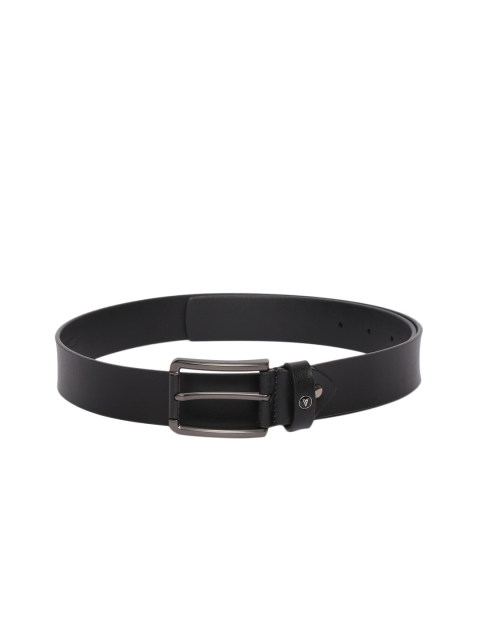 

Van Heusen Men Black Solid Leather Belt