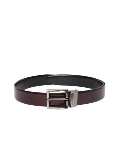 

Van Heusen Men Black & Brown Solid Reversible Leather Belt
