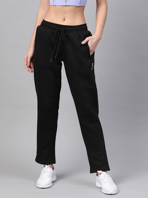 

Alcis Women Black Solid Track Pants