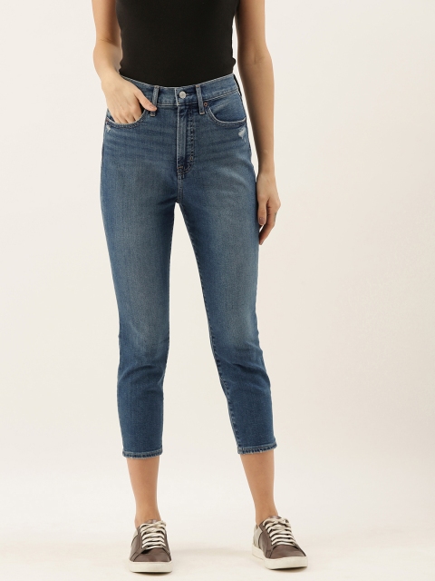 

GAP Women Blue True Skinny Fit Sky High-Rise Clean Look Stretchable Jeans