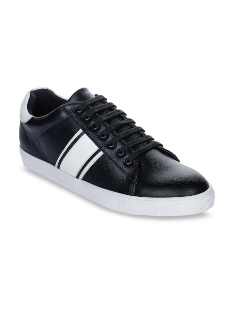 

CASOR Men Black & White Colourblocked Sneakers