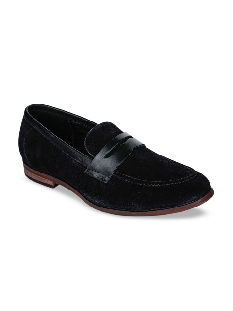 

CASOR Men Black Penny Loafers