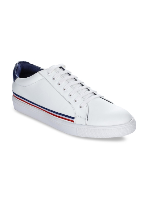 

CASOR Men White Solid Sneakers