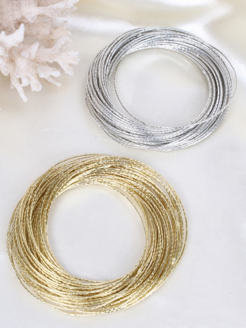 

Ayesha Set of 2 Multistrand Bracelets, Gold