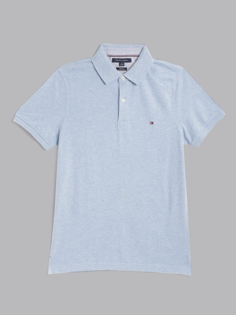 

Tommy Hilfiger Men Blue Polo Collar Slim Fit T-shirt