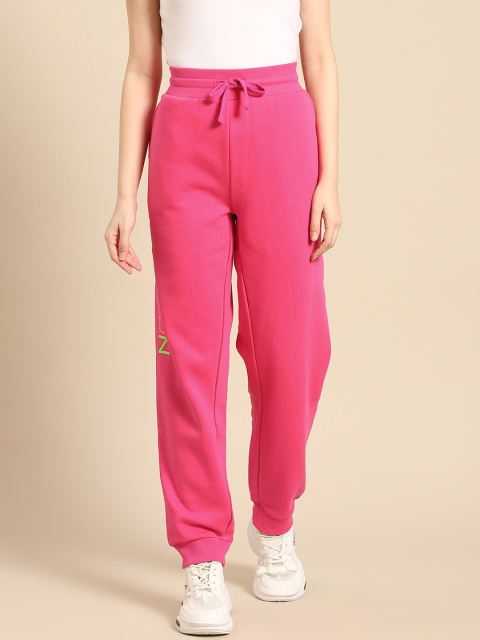 

United Colors of Benetton Women Pink Solid Joggers