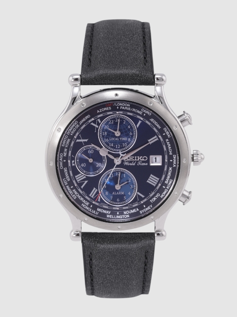 

SEIKO Men Navy Blue Chronograph Perpetual Watch SPL059P1