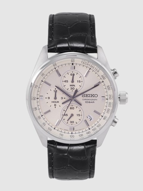 

SEIKO Men Off-White Chronograph Analogue Watch SSB383P1