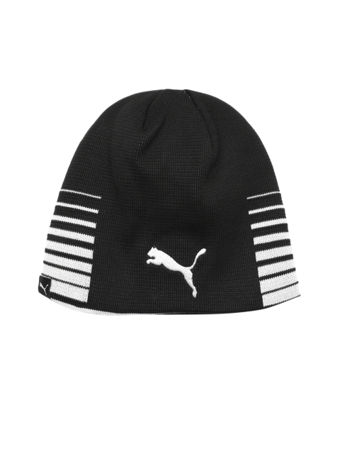 

Puma Unisex Black & White LIGA Printed Reversible Beanie