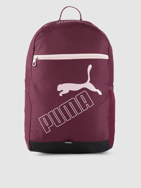 

Puma Unisex Burgundy Brand Logo Phase II Backpack