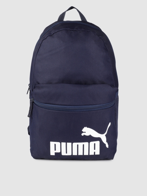 

Puma Unisex Navy Blue Brand Logo Phase Laptop Backpack