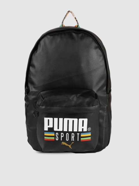 

Puma Unisex Black Brand Logo Printed Originals PU TFS Backpack