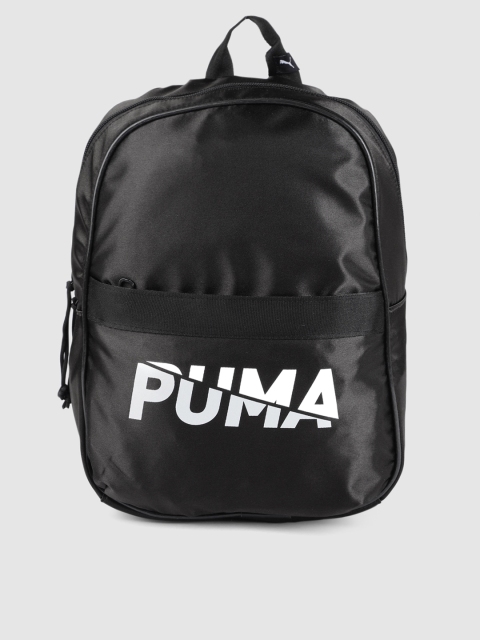 

Puma Women Black Brand Logo Printed Core Base Backpack