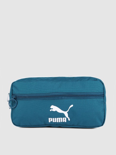 

Puma Unisex Teal Blue Printed Originals Waist Pouch