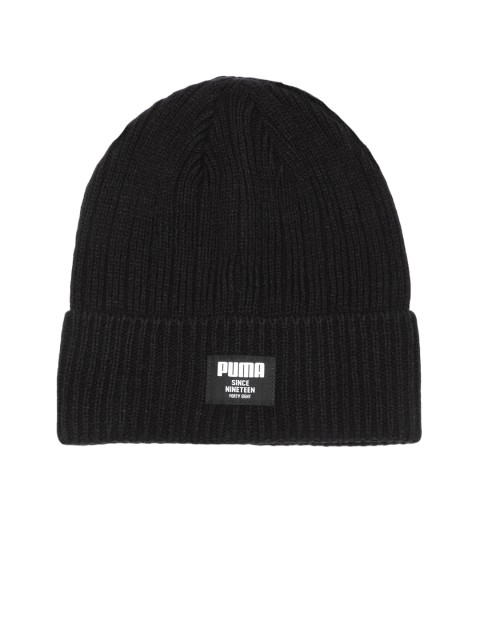

Puma Unisex Black Ribbed Classic Beanie