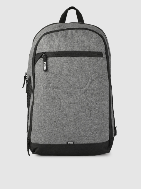 

Puma Unisex Grey Melange Solid Buzz Backpack