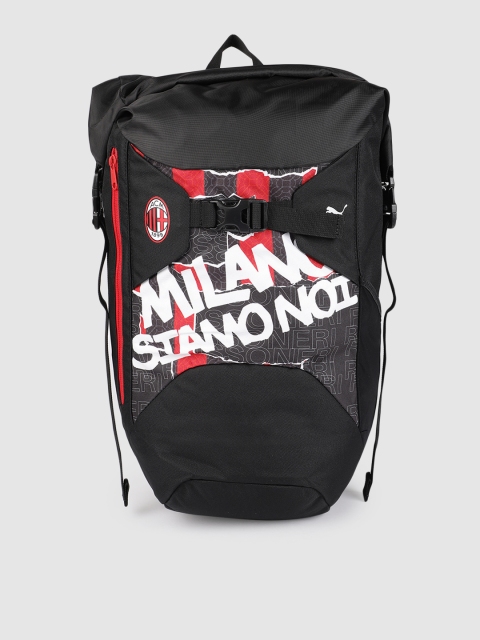 

Puma Unisex Black & Red Graphic Backpack