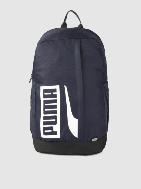

Puma Unisex Navy Blue Plus Brand Logo Backpack