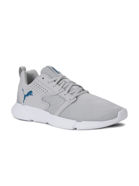 Puma Men Grey Mesh Interflex Modern Running Shoes