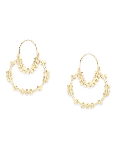 

Belsis Jewelry Gold-Toned Contemporary Hoop Earrings