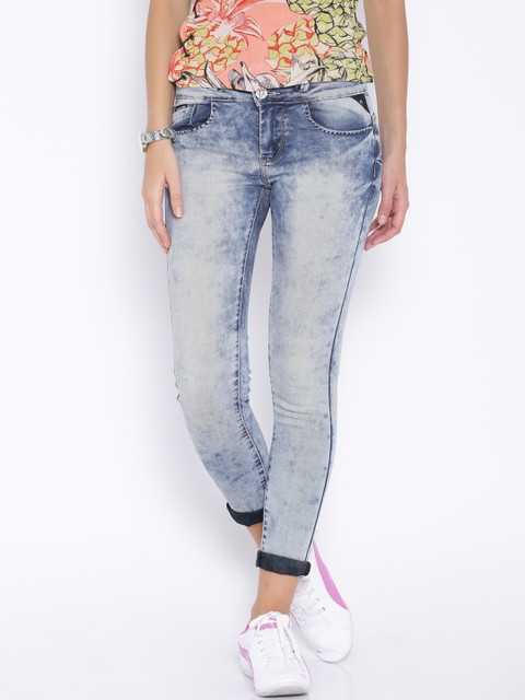 

Code 61 Blue Washed Jeggings Fit Jeans