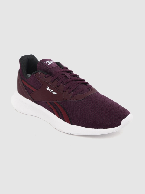 

Reebok Men Burgundy Woven Design Lite 2.0 Running Shoes