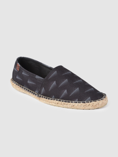 

WROGN Men Black Printed Espadrilles