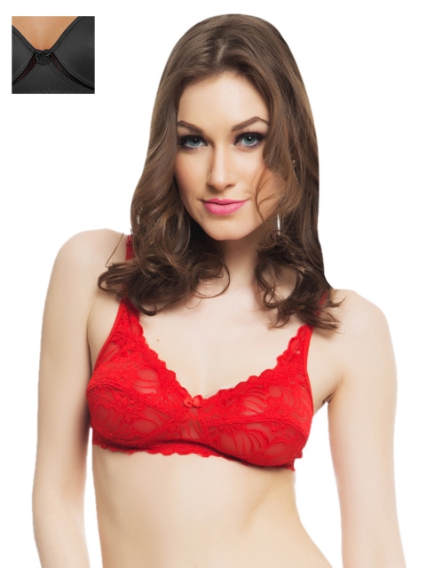 

Clovia Pack Of 2 Bra, Red