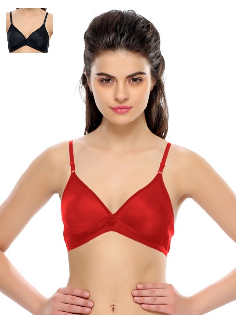 

Clovia Pack Of 2 Bra, Black