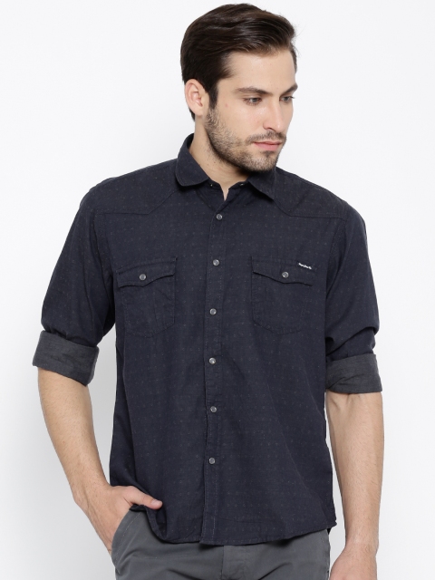 

Pepe Jeans Navy Semi Fit Casual Shirt, Navy blue