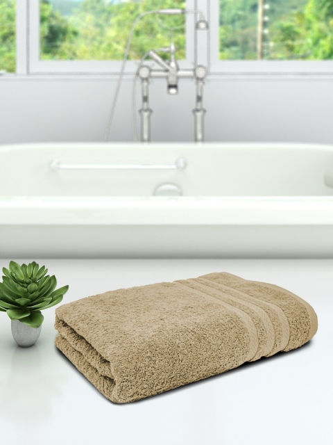 

Athom Trendz Unisex Brown Solid 450 GSM Bath Towel