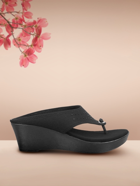 

Metro Women Black Solid Wedges