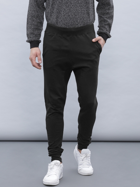 

ether Men Black Solid Joggers