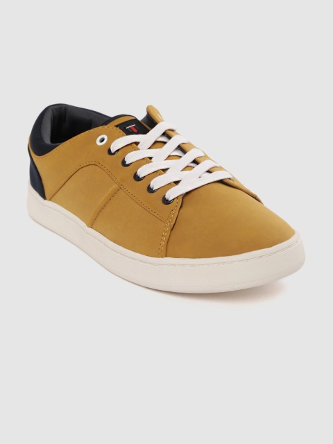 

Louis Philippe Sport Men Mustard Yellow Solid Sneakers