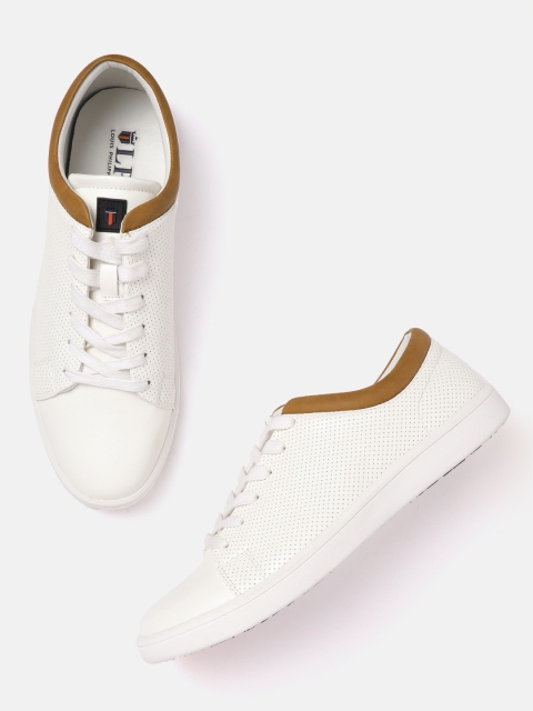

Louis Philippe Sport Men White Perforated Sneakers