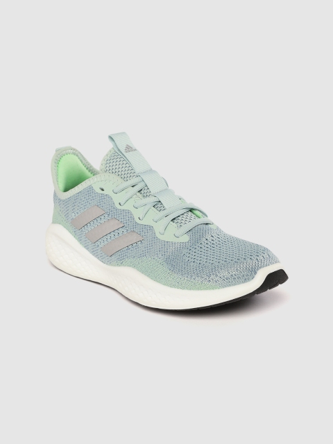 

ADIDAS Women Blue & Green Woven Design Fluidflow Running Shoes