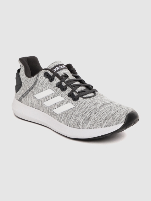 

ADIDAS Men Grey Melange Woven Design Zeta 2.0 Running Shoes