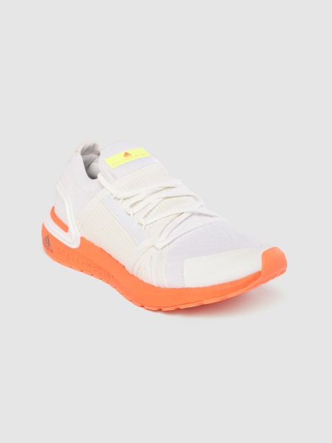 

ADIDAS By Stella Mccartney Women White Woven Design Ultraboost 20 Running Shoes